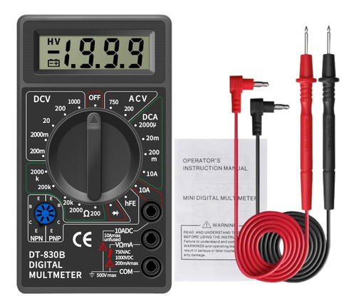 Tester Multimetro Digital Lcd Dt830b