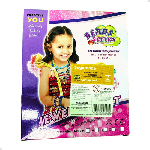 Conjunto Beleza Montagem Bijuterias Infantil Meninas Kit 6