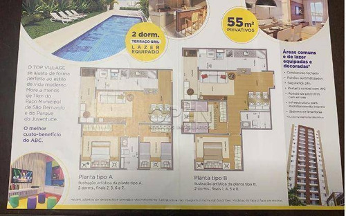 Apartamento Novo No Baeta Neves , São Bernardo Do Campo , Ótima Localização , Próximo Ao Centro , Fácil Acesso A Anchieta , 2 Dormitórios , 1 Vaga - Ap12251