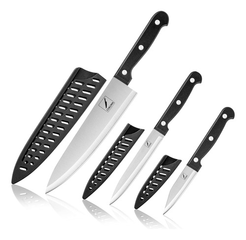 Cuchillos Cokuma Chef 20,3cm Utilitario 11,4cm Pelar: 10,1cm