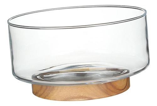 Bandeja Nórdica Para Servir Con Pedestal De Madera, S