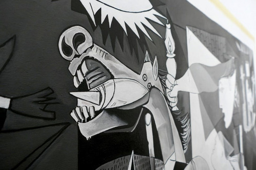 Cuadro- Guernica Pablo Picasso-full Hd 130x60 Cm.