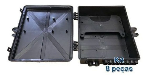 Kit 8 Peças - Nova Caixa Hermética Xwave Para Poste