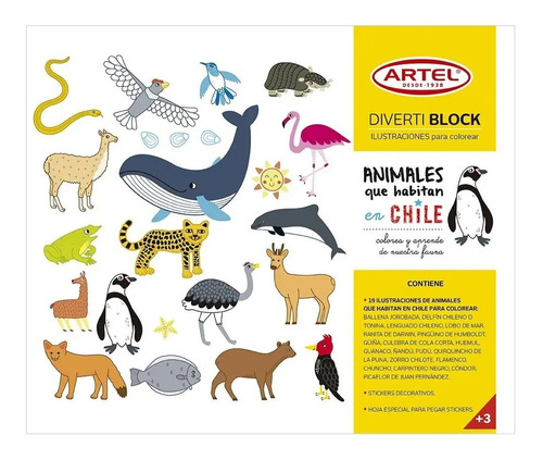 Imagen 1 de 5 de Divertiblock Animales Chilenos