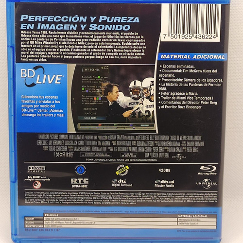 Juego De Viernes Por La Noche / Blu-ray / Tt0390022