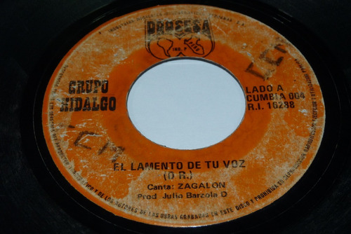 Jch- Grupo Hidalgo El Lamento De Tu Voz Cumbia 45 Rpm