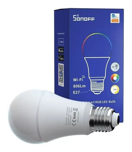 Lámpara Wifi Led Sonoff Rgb Color 9w LG