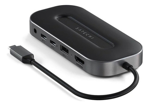 Satechi adaptador hub 6 em 1 com Usb4 ethernet 2.5g Hdmi 8k para Apple Macbook