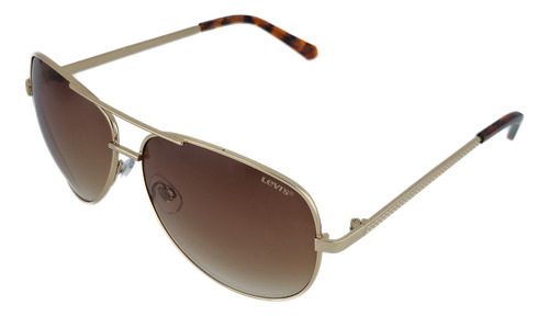 Lentes De Sol Levis X13039 Outlook Dorado Mujer