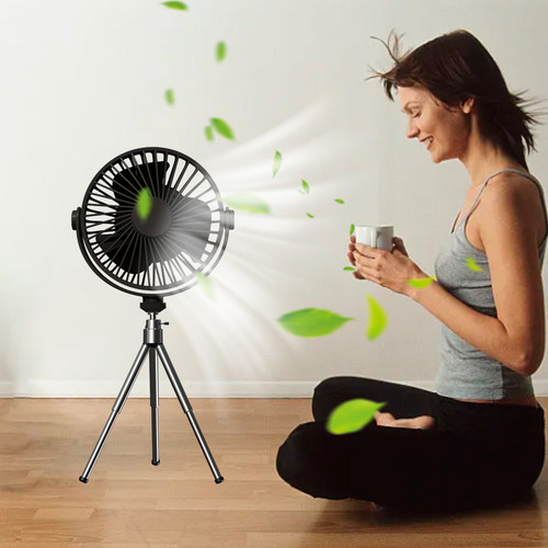 Ventilador De Escritorio Con Trípode Multifuncional Para Aca