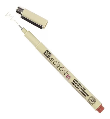 Caneta Nanquim Pigma Micron Sakura Ponta 0,1mm Cor Marrom Marrom
