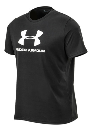 Remera Under Armour Left Chest Lockup Negra Solo Deportes