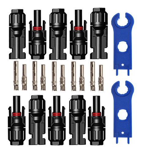 Conector Mc4 Panel Solar Fotovoltaico 10 Pares + Llaves Mc4