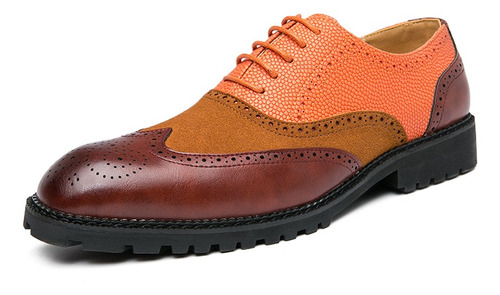 Zapatos De Boda De Cuero Oxford Brogue Para Hombre