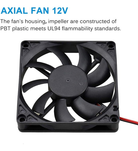 Gdstime 8 Cm 80 Mm X 80 Mm X 15 Mm 12 V Ventilador De Refrig