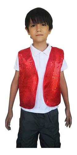 24 Chalecos Rojo Con Lentejuelas Para Ni os Mod02 Cuotas sin inter s