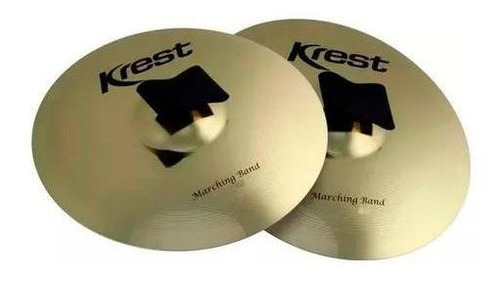 Prato Marcial 13 Serie Ecol Da Krest Cymbals Latão Fanfarra