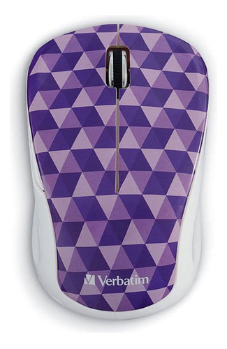 Mouse Wireless Verbatim Multi Trac Blue Led Pc Color Violeta