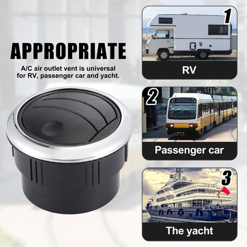 4 Rejillas De Salida De Aire 87x66 Mm Para Rv, Autobús, Barc