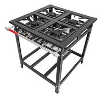 Comprar Fogão Industrial A Gás 4 Bocas Alta Pressão Qs + Econômico Cor Cinzau002FGrafite Tipo de conexão Gás engarrafado A Gás(Botijão)