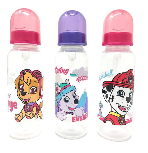 Imagen 1 de 1 de Set De Biberones De Paw Patrol