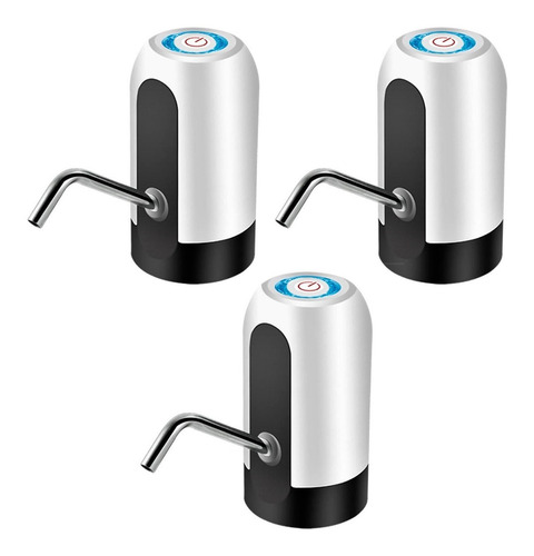 Pack X3 Dispensador Agua Electrónico Recargable Usb Botellón