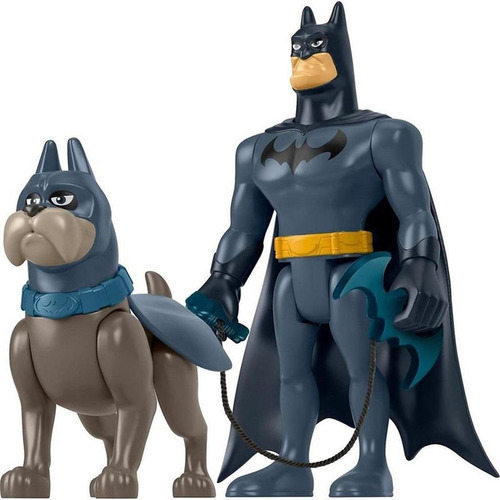 Boneco Batman E Cachorro Ace Fisher Price - Superpets