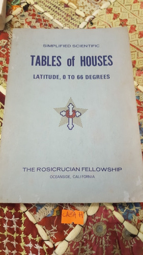 Tables Of Houses Latitude O To 66 Degrees (f)