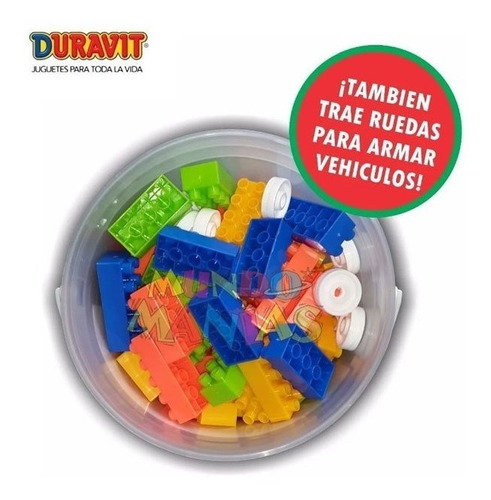 Juego De Mini Bloques En Balde 60 Piezas - Duravit