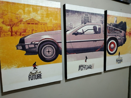Juego De 3 Cuadros Modelo Volver Al Futuro (Reacondicionado)