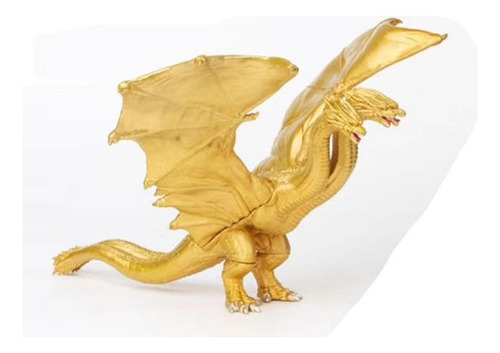 Dragón De Tres Cabezas Figura Dragón Dorado De Segunda