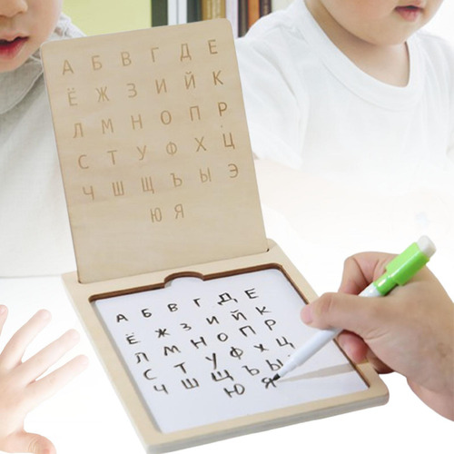 Tablero De Rastreo De Letras De Madera, Herramienta De
