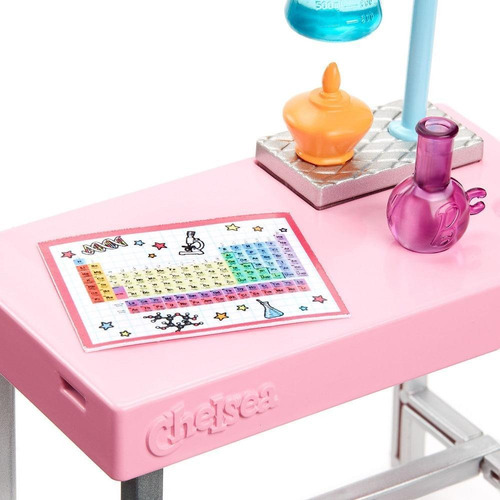 Barbie Family Chelsea Conjunto Laboratorio Mattel Hjy36