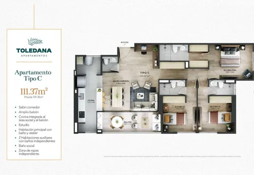 Cesión De Derechos Apartamento Tipo C En Toledana