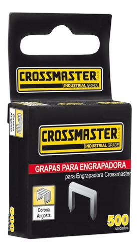 Grapas Rectas 10,6mm X 500 Unidades Crossmaster 