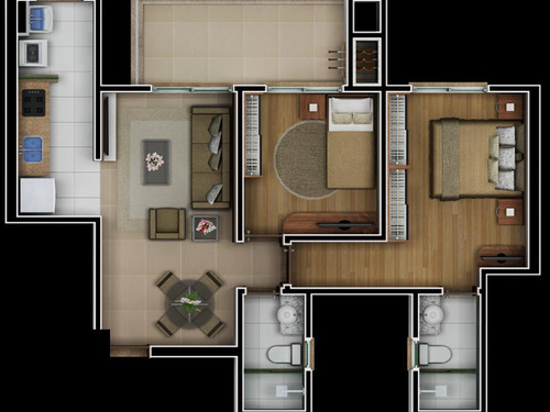 Imagem 13 de 18 de Apartamento Com 2 Dormitório(s) Localizado(a) No Bairro Niterói Em Canoas / Canoas - 790