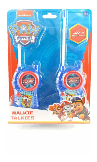 Paw Patrol Chase & Marshall Walkie Talkies largo alcance hablar jugar juguete para niños 