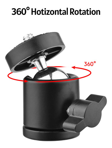 Cabezal De Bola Giratoria Cámara Grado 1pc Mini Cabeza Monop