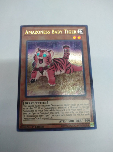 Amazoness Baby Tiger Ultra Raro Yugioh Ledu