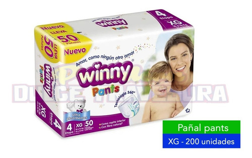Pañal Winny Pants Etapa 4 Xg X200 - Unidad a $1541