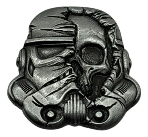  Pin Broche Botton Caveira Stormtrooper Skull Crânio Metal