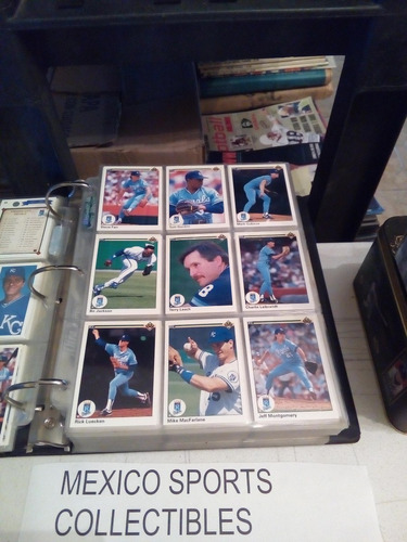 1990 U Deck Baseball Completo 800 Tarjetas+ Micas Y Carpeta