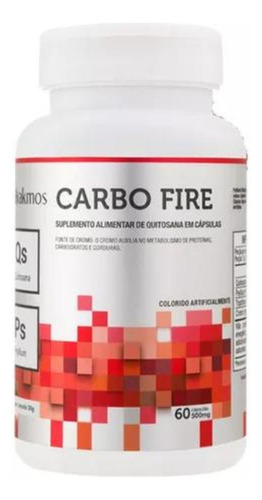Carbo Fire Digestão Quitosana Psyllium Triptofano E Cromo Sem Sabor