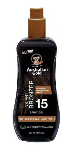 Australian Gold Gel En Spray Bronceador F15  237ml