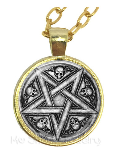 Collar De Pentagrama De Baphomet Satánico, Joyería5