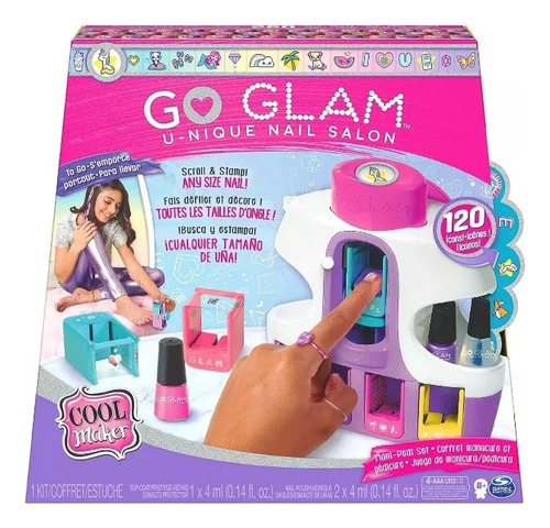 Go Glam Portatil De Lujo De Cool Maker U-nique Salon De Uñas