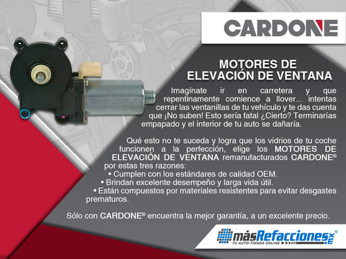 Motor Elevación Vidrio Tras Der Suzuki Forenza 04-08 Reman (Reacondicionado)