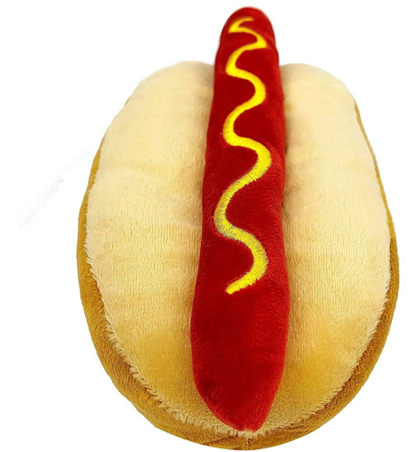 Ncaa Auburn Tigers Hot Dog Plush Dog Cat Squeak Toy - Cutes