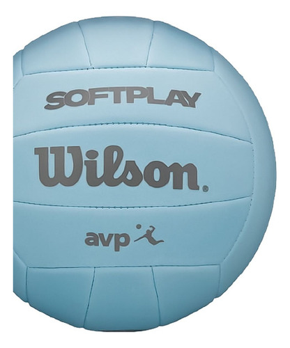 Pelota de Voley Wilson Avp Soft Play, Color Azul, Volleyball, Balón, Sensación Supersuave, 18 paneles