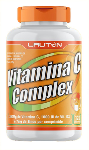 Vitamina C Complex 120 Comprimidos - Aumento De Imunidade Sabor Comprimidos